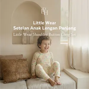 Little Palmerhaus - Setelan Anak Lengan Panjang 1-5 Tahun (Little Wear Shoulder Button Long Set)