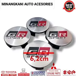 Dop roda tutup dop velg center as roda variasi GR sport diameter 6.2 cm Racing Sporty Motorcycle