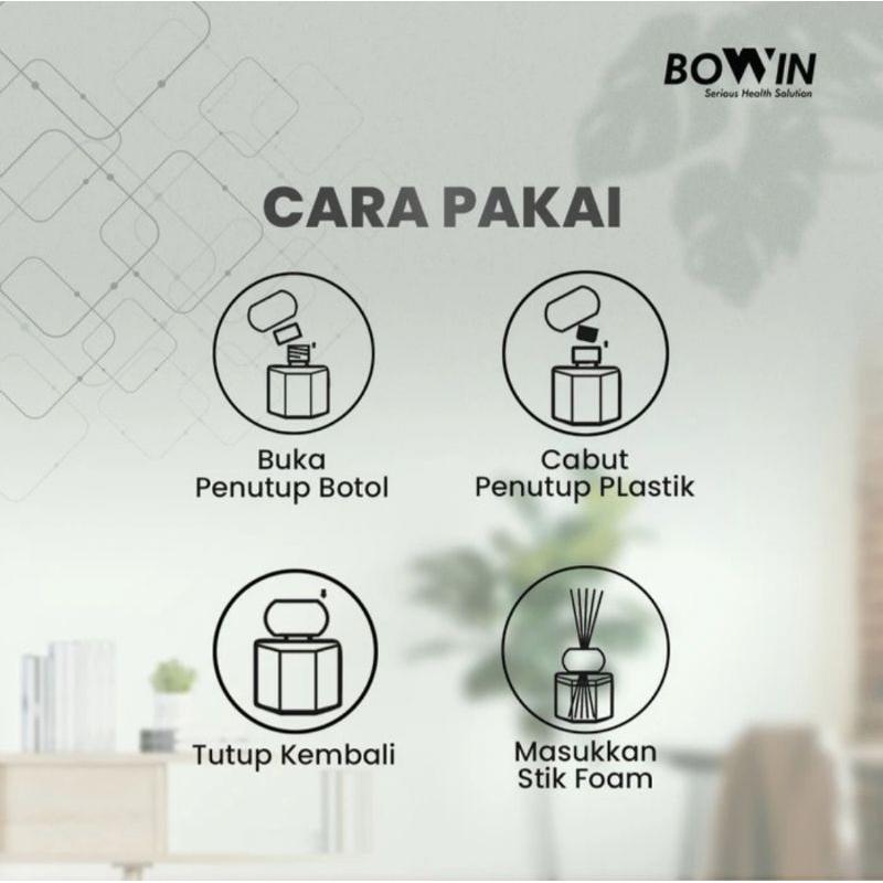 Bowin Reed Diffusser Crystal Aromatherapy Pengharum Ruangan Essential oil 4