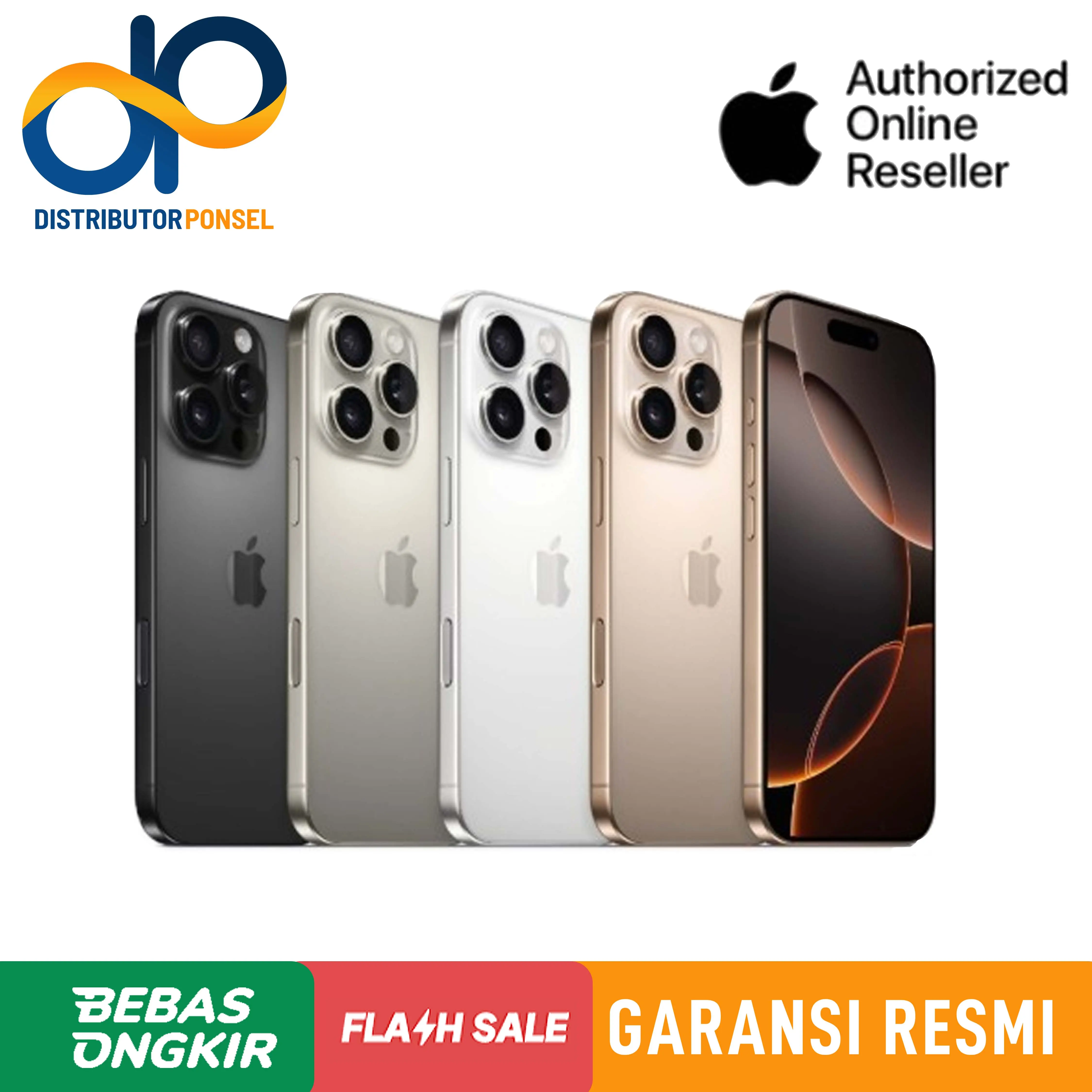 Apple iPhone 16 Pro 128GB 256GB 512GB 1TB Garansi RESMI