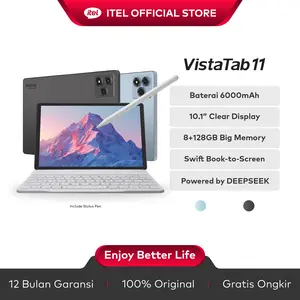[With Keyboard and Pen] itel Tab 11 Tablet- 12GB(4+8)+128GB - 10.1" HD+ IPS Display Screen - 6000mAh - Support ChatGPT - AI Assistant with Learning Center for kid