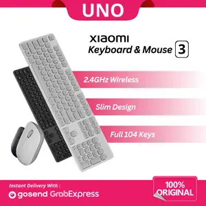 Xiaomi Mi Wireless Keyboard and Mouse Set 2 / 3 Combo 104 Key Slim Design 2.4GHz 1000DPI