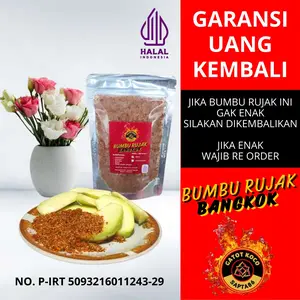 Bumbu Rujak Bangkok Tabur Jambu Kristal 100gr - Bumbu Pedas Manis Asin Cocok Untuk Kiojay Kiojai Bubuk