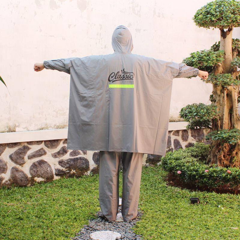 Product Introduction of Jas Hujan Setelan Ponco Lengan Celana JUMBO BESAR Murah Elmondo Classic 718 Mirip Prima Optimus Modern 716 Waterproof 14