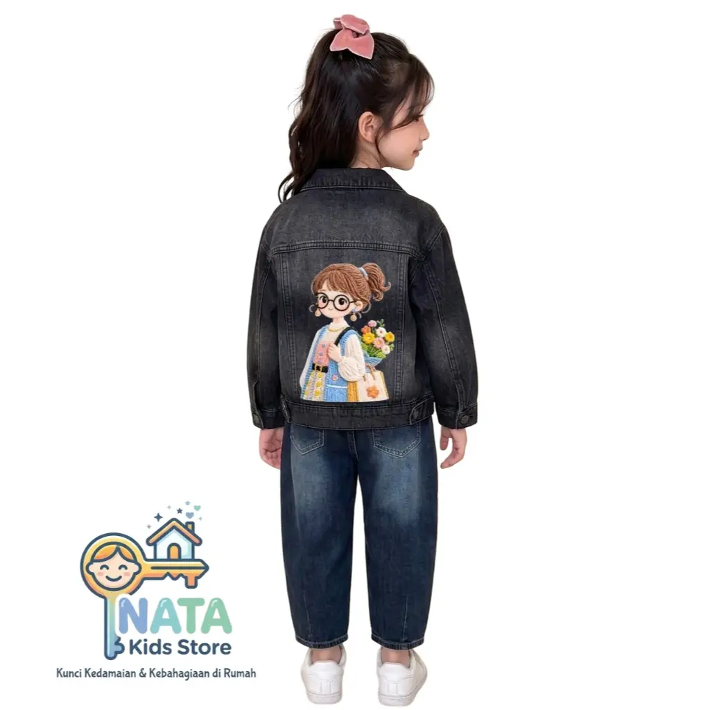 JKT BUNGA WANITA HITAM