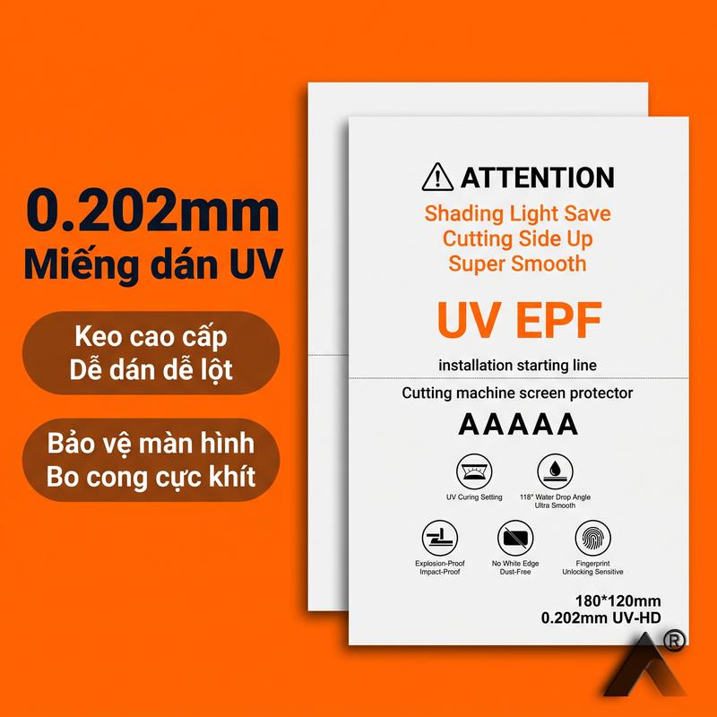 PPF UV Cắt Theo Yêu Cầu ONTOP Protect - Chuyên Dụng Màn Hình Cong & Thẳng, Chống Nổ, Cảm Ứng Mượt