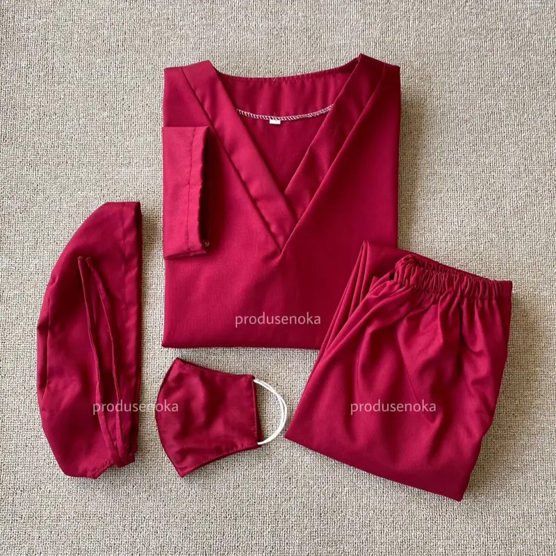 SATU SET "LENGAN PANJANG" Size S-L BAJU OK/BAJU JAGA/BAJU RS TERMURAH PRODUSENOKA 4