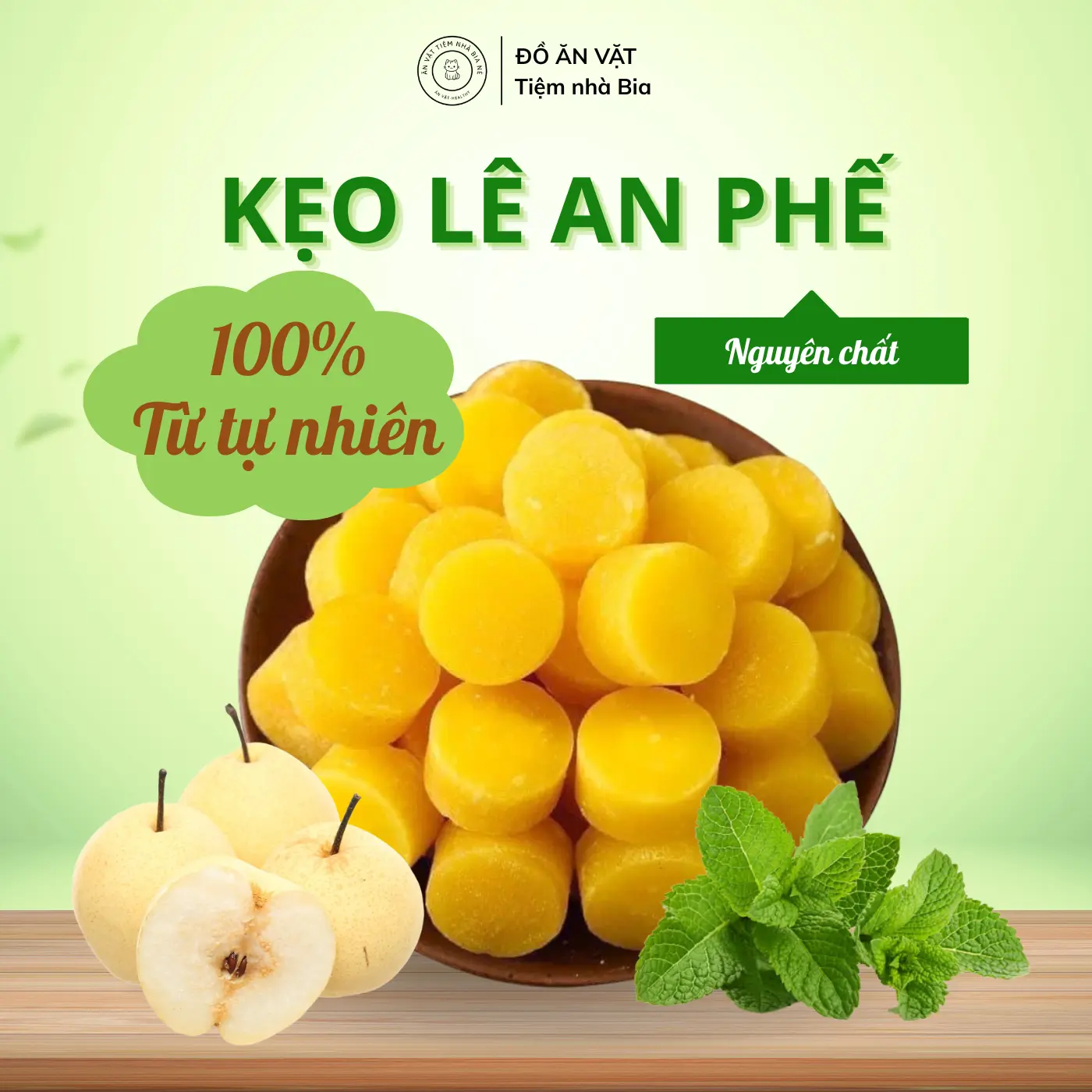 Kẹo Lê An Phế Nhà Họ Chu Thanh Nhiệt Tiêu Đờm Túi 250g Cho Mùa Đông - Tiệm nhà Bia