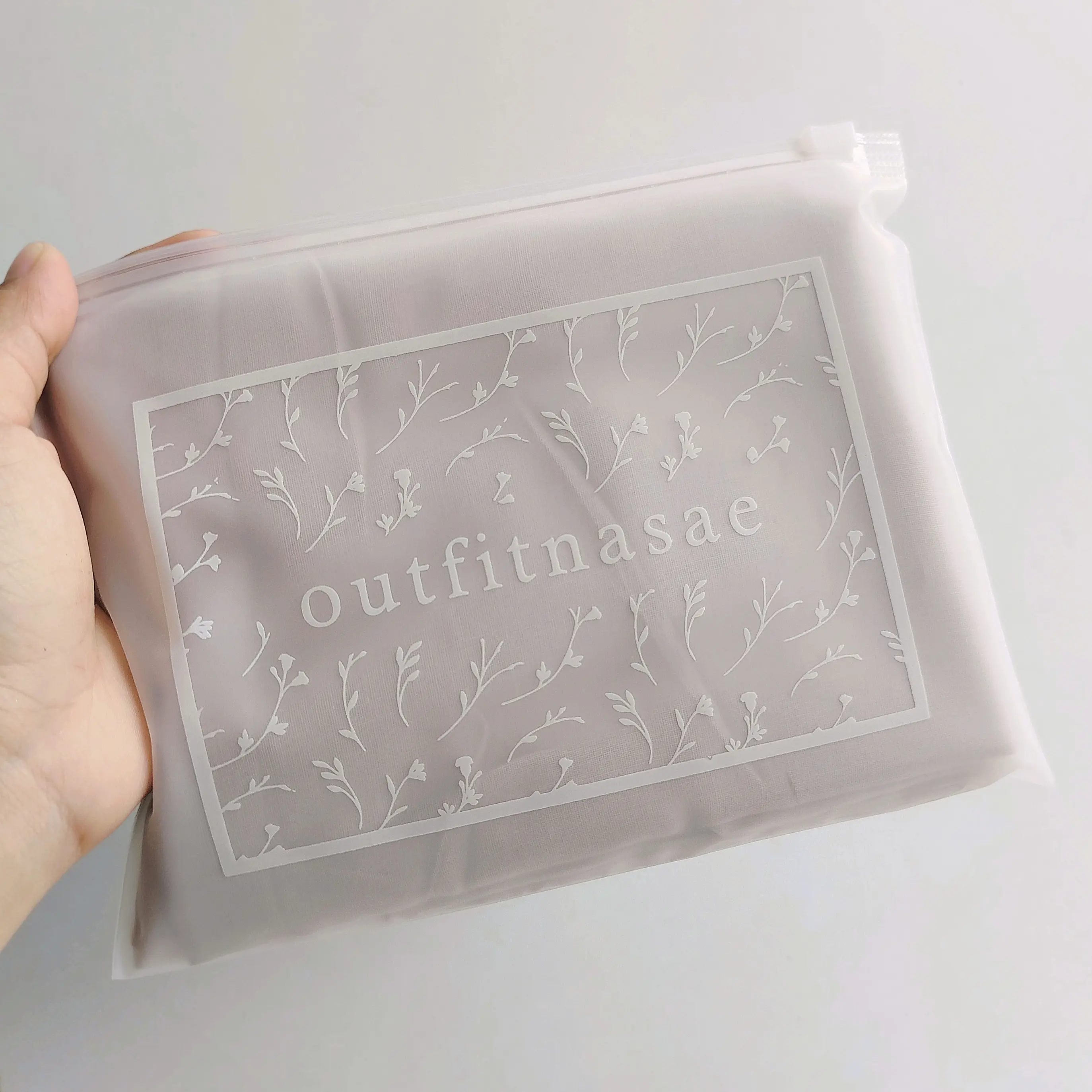 Onasae Zipper Bag Pouch Hijab Transparan Pouch Multifungsi Pouch Serbaguna