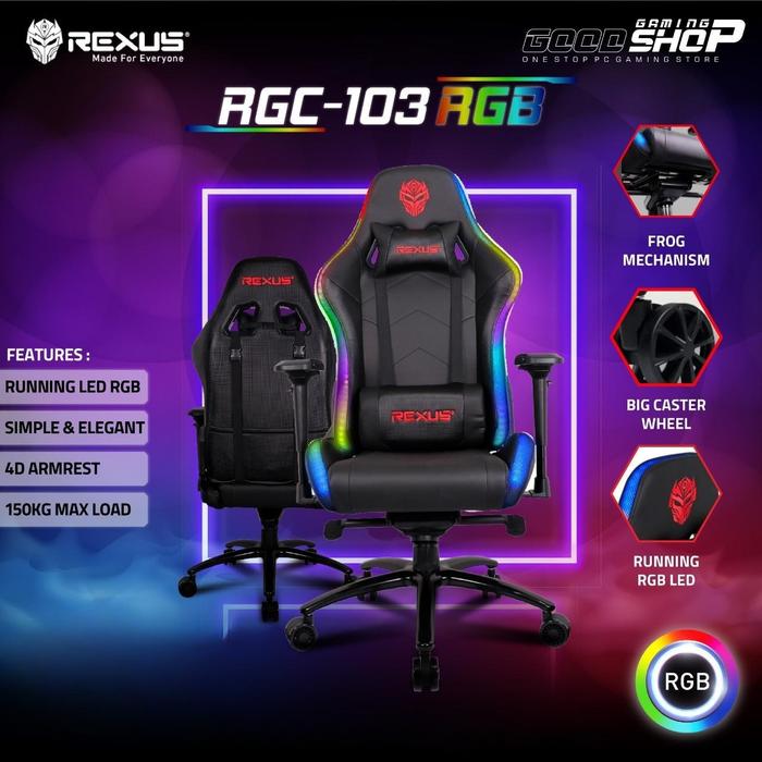 Gambar Rexus RGC103 / RGC-103 RGB Kursi Gaming - Gaming Chair dari GOODGAMINGSHOP Kota Administrasi Jakarta Pusat Tokopedia