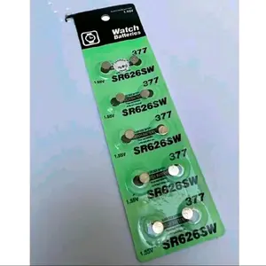 Batrei Jam Tangan 626 / 377 1 Lembar isi 10pcs SR626SW 1.55V Watch Batteries Watches