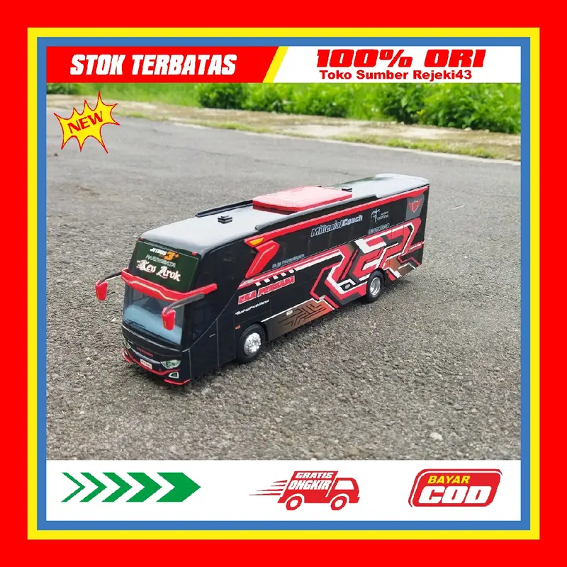 Bus EKA PERSADA KEN AROK miniatur bus detail super keren untuk hadiah si kecil dan si besar full interior keren Toys Control 7