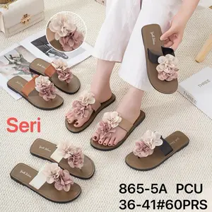 Sendal jelly cantik flower best seller