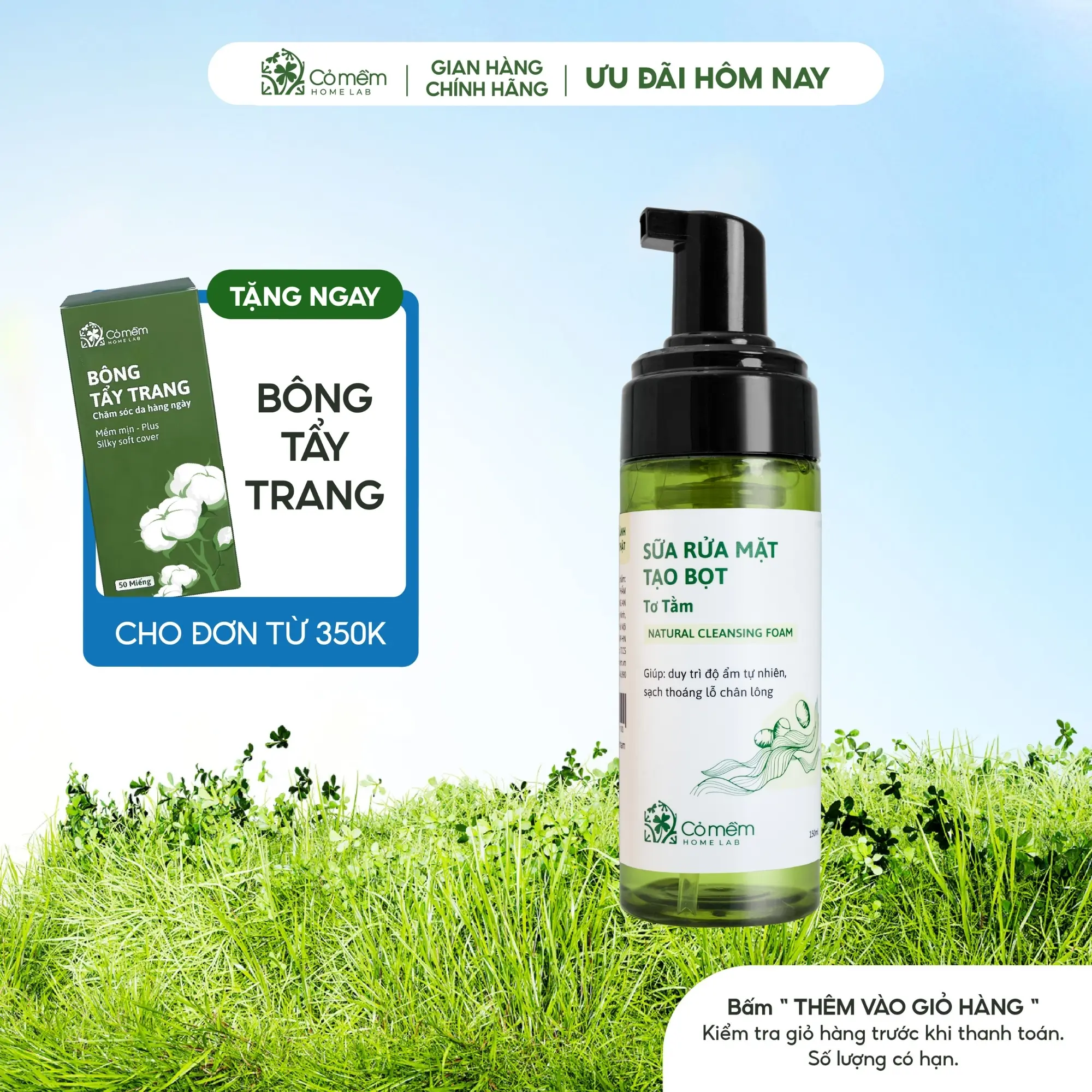 Sữa Rửa Mặt Tạo Bọt Cỏ Mềm Tơ Tằm Sạch Sâu Mà Không Khô Da An Toàn Cho Da Nhạy Cảm Skincare Gel Rửa Mặt Dưỡng Da
