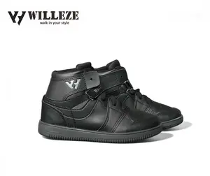 Sepatu Boot Anak Hitam Polos Willeze Terbaru Sekolah Anak New Arrival
