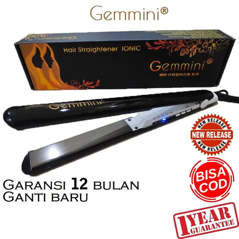 Gemmini 921 Catokan 4in1 Pelurus Smoothing Dan Pengeriting Rambut Slim Design 6