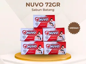 NUVO Sabun Batang 72 Gram Paket Hemat 6/12 PCS Cocok untuk Keluarga Kosan dan Reseller
