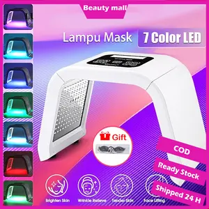 PDT LED Masker alat facial wajah Light 7 Warna Hidrasi Peremajaan Kulit Pemutih Dan Peremajaan Kulit  original