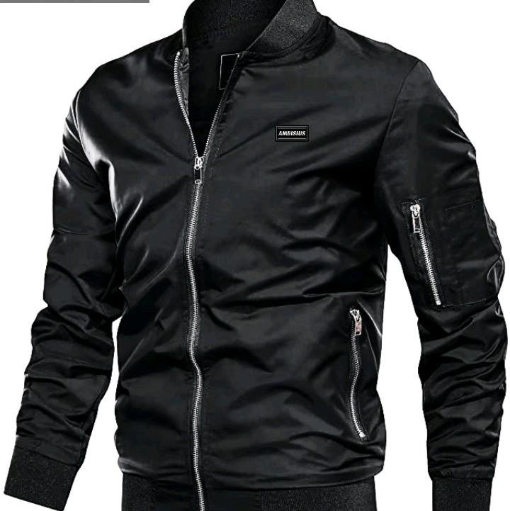 jaket boomber polos/ jaket boomber taslan/ jaket boomber waterproof jaket motor terbaru jaket distro bandung Tebal 0