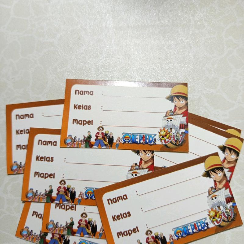 Isi 20pcs Sticker Label Buku Pelajaran Berkualitas Kertas 2