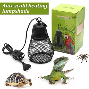 1pcs Pet Reptile Heat Lamp Shade Infrared Ceramic Heat Emitter Pet Coop Heater Guard for Chicken Lizard Turtle Brooder Snake - Lamp cover EU 200007763:201336100