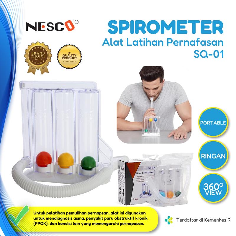 Alat Latihan Pernapasan SPIROMETER TYPE SQ-01 0