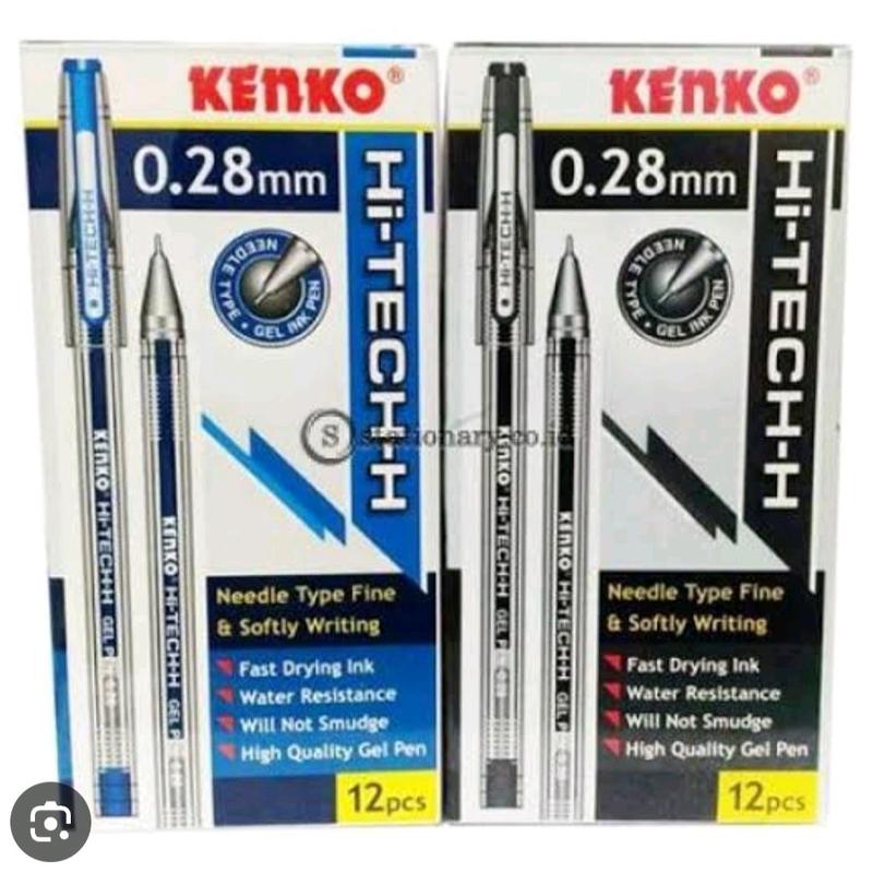 Kenko Hi Teck 0,28 Pen - Stationery Tulis Alat Hitam pulpen coquette 3