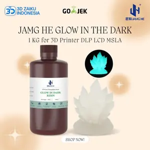 READY STOCK JAMG HE GLOW IN THE DARK RESIN 1 KG FOR 3D PRINTER DLP LCD MSLA