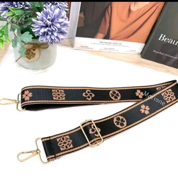 Tali Tas Wanita Poliester Tebal Import Model Terbaru Pengganti Tali Rusak Panjang 120 cm Lebar 4 cm AAC  GOLD