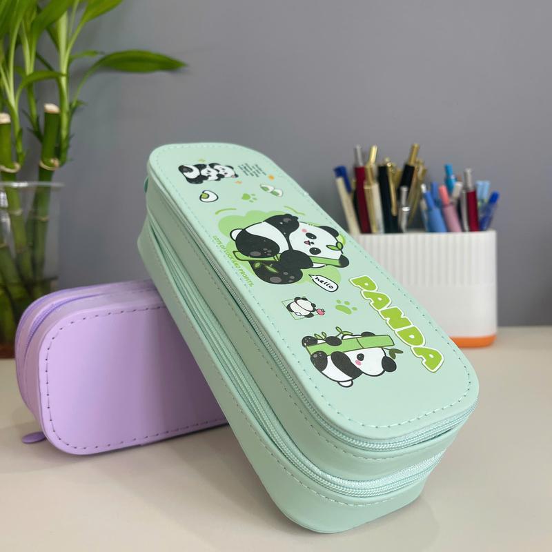  SET Hộp Bút 2 Tầng+ 10 Bút Bi gel Cao Cấp Dành Cho Học Sinh Nhiều Màu Sắc Hoạt Hình Xinh Đẹp Cho Bé Trai và Bé Gái 