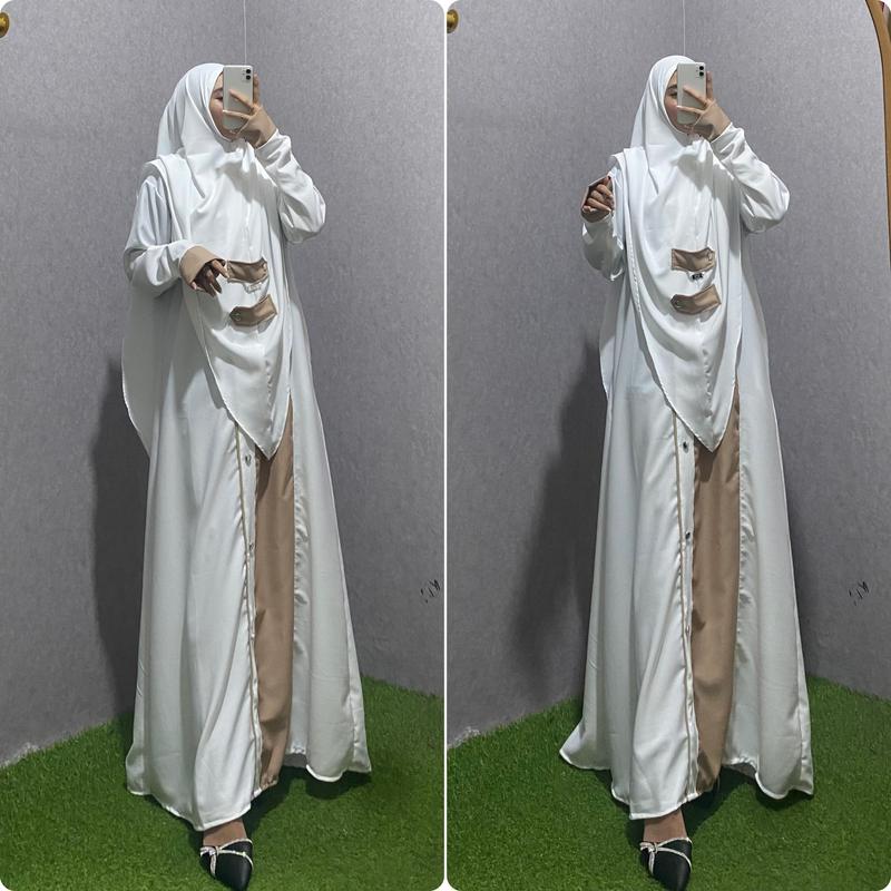 Gamis Madinah Bahan Shakila Syari One Set ! 4