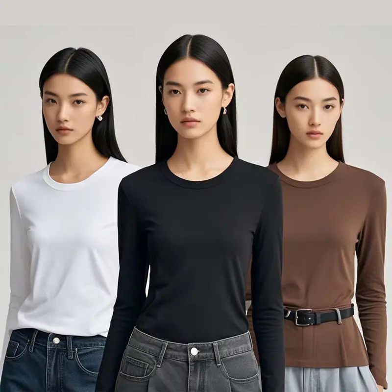 BAJU WANITA BAJU KAOS LENGAN PANJANG SLIM FIT / T SHIRT LONG SLEEVE SLIM FIT / KAOS HIJAB FRIENDLY 5