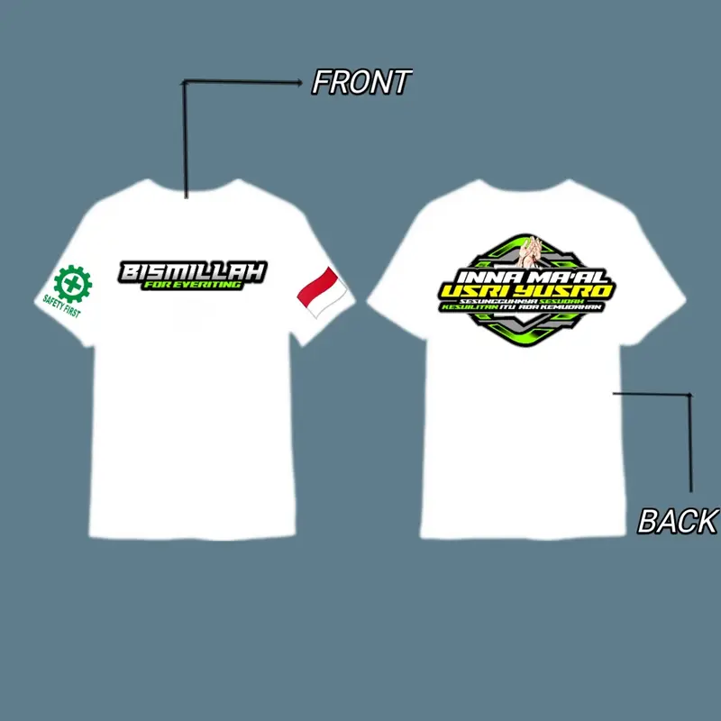 KAOS INAMAAL US’SRIYUSRO - KAOS Pria BISMILLAH 4