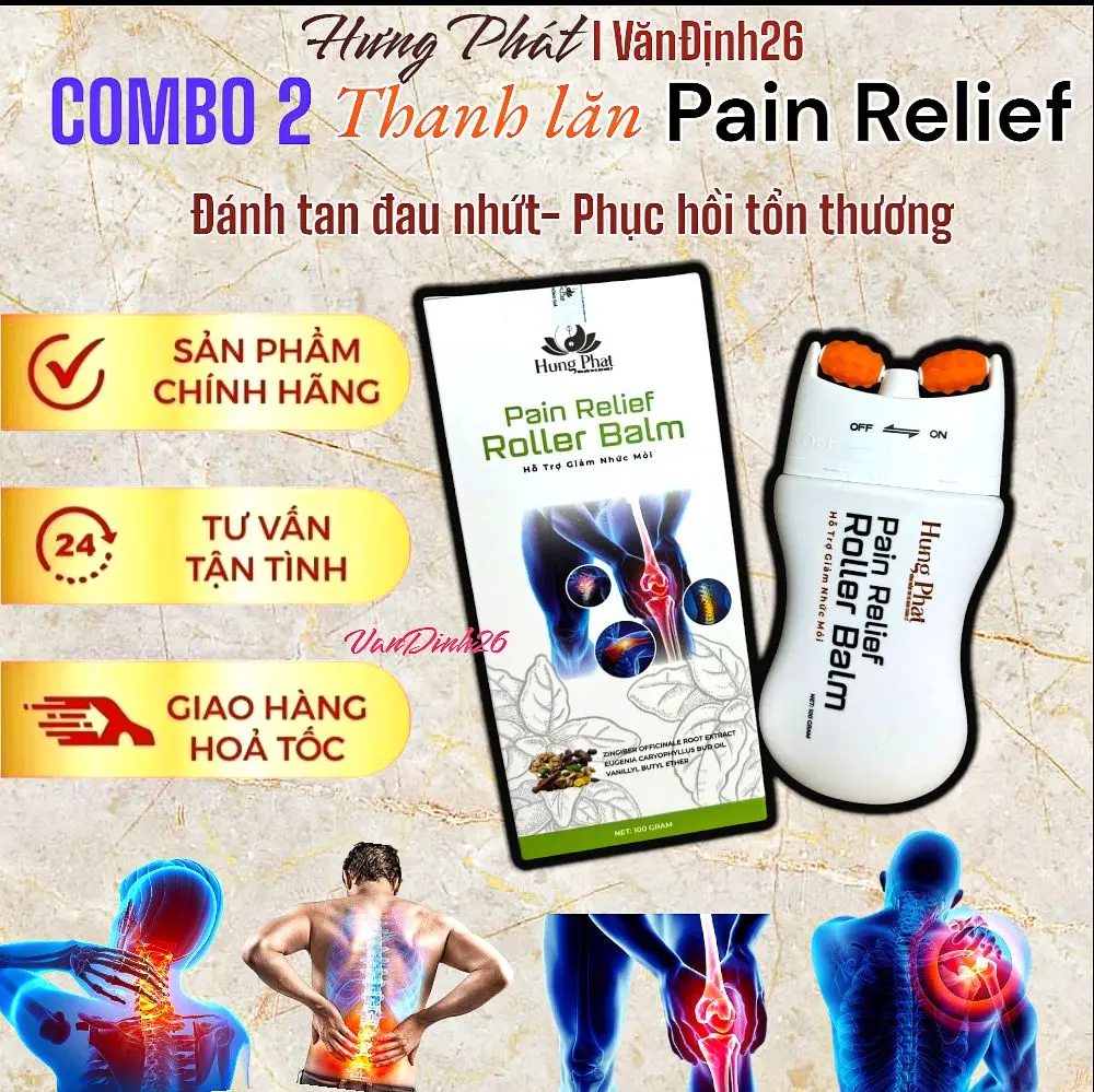 (COMBO 2 THANH)Kem dầu Thanh lăn Massage cổ vai gáy cạo gió hỗ trợ giảm đau nhứt hiệu quả 100g Công ty Hưng Phát tinh chất kem dầu thành phần tự nhiên