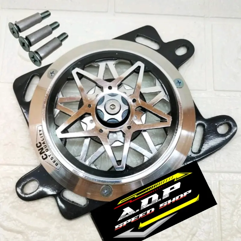 Cover Radiator set spiner motif bintang CNC Vario 125 150 PCX 150 ADV 150 set baut Engine Motor 0