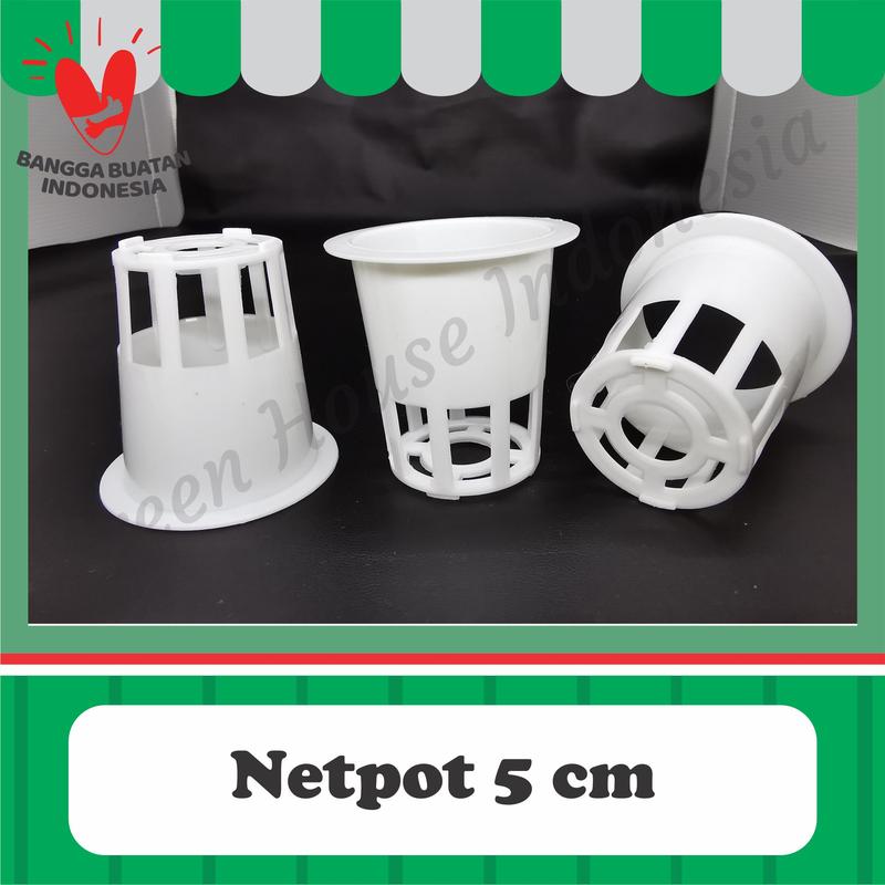 Netpot Putih 5cm - Green House Indonesia 1