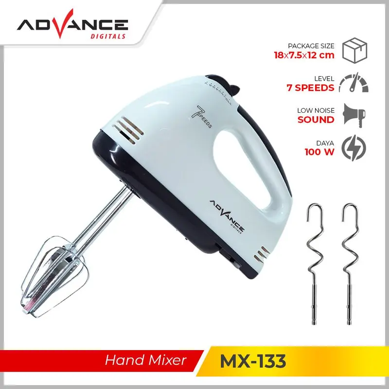 【small appliances】Advance Hand Mixer mixer tangan Automatic Mixer Electric Egg Beater tidak tipe ido Pengaduk Mesin 2