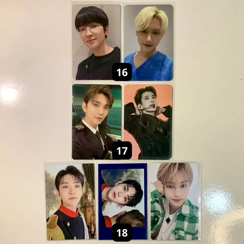 PHOTOCARD SCOUPS, JEONGHAN, JOSHUA, JUN, WONWOO, MINGYU SEVENTEEN 1