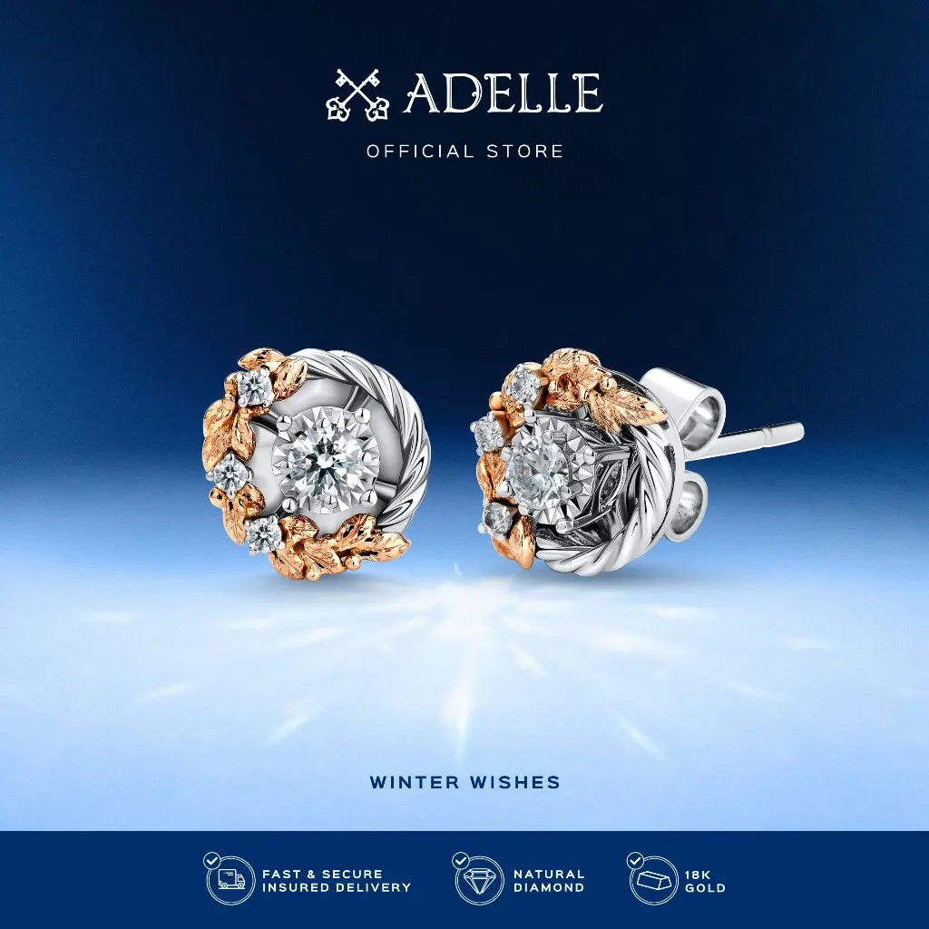 Adelle Jewellery – Garland Diamond Earrings – Anting Berlian