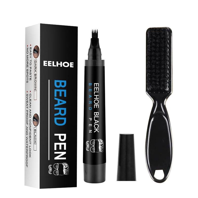Product Introduction of Beard Filling Pen Kit Barber Pencil With Brush Male Tool Hair Eyebrow Engraving Shape Mustache S4A8 27