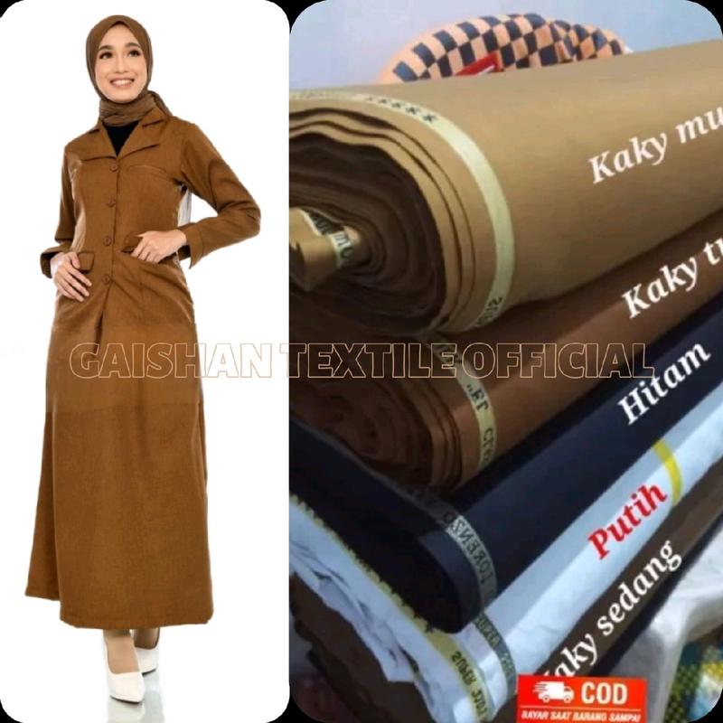 Kain Seragam Pemda Khaki PNS, ASN Semi Wool Katun Premium 1