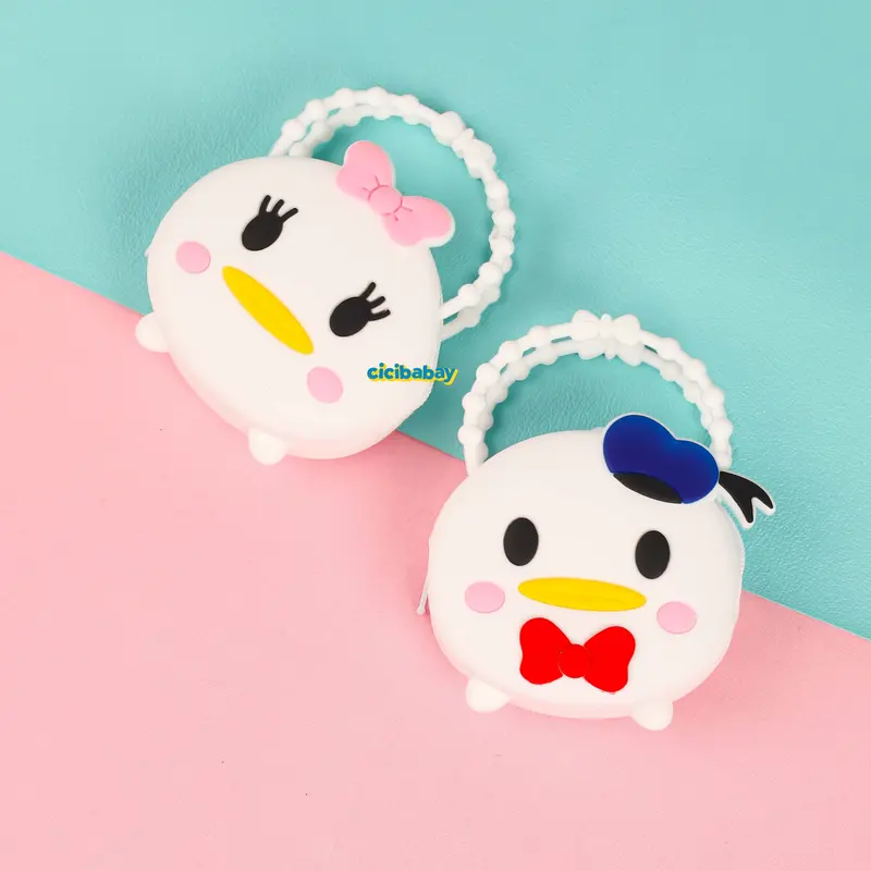 Dompet Koin Pouch Anak Silikon Mini Karakter Lucu Kartun Anti Air Coin Fashion Airpods Wallet 6