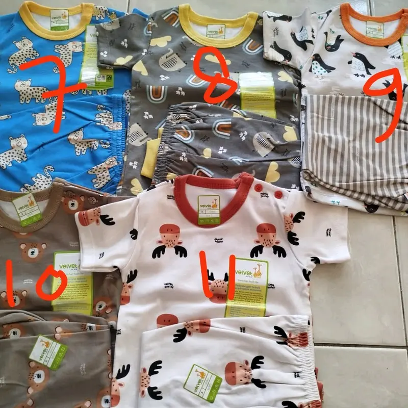 velvet junior, libby baby size S,M,Lpendek panjang, panjang panjang(1STEL) Bayi Bunda Parsel 6