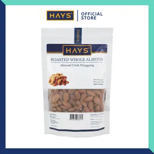 Almond Utuh Panggang 250 GRAM / Roasted Whole Almond 250 GRAM - HAYS