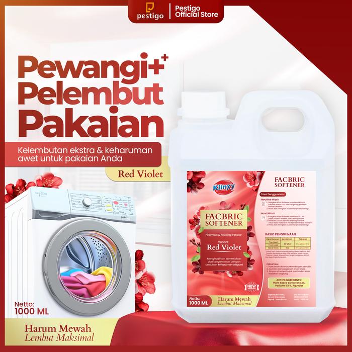 Gambar Fabric Softener Pewangi dan Pelembut  Pakaian Laundry - KLINXY 1 Liter dari pestigo Kab. Bogor Tokopedia