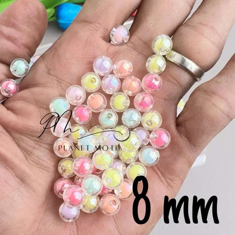 Manik Mote Akrilik Moza Rainbow (15gr) 8