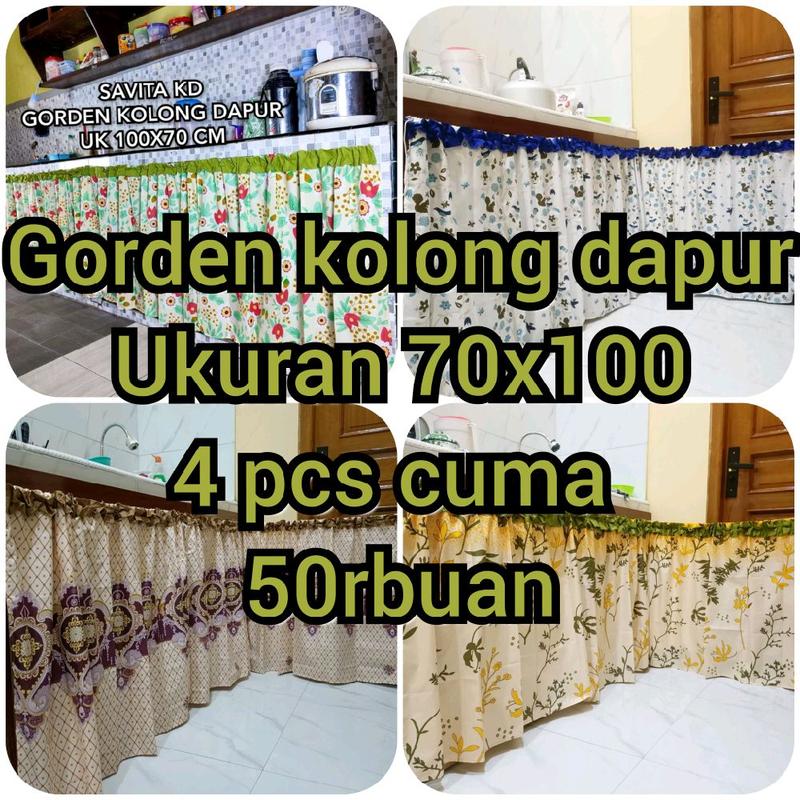 promo hemat 4 pcs cuma 50 ribuan Curtain Gorden 0