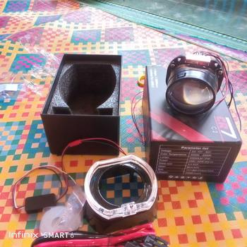 Product Review of PAKET BUNDLING Lampu Utama Biled CR7 C2 Gen 2 Original Golden Shell Blue Lens Plus Devil Eye Premium Biled Flat Cut High Low from {**l b**™ 🕳** 1