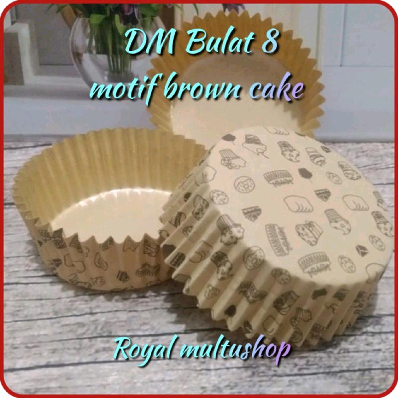 Cup roti laminasi Dm Bulat 8 cm BROWN CAKE isi 100 pcs - Shop | Tokopedia