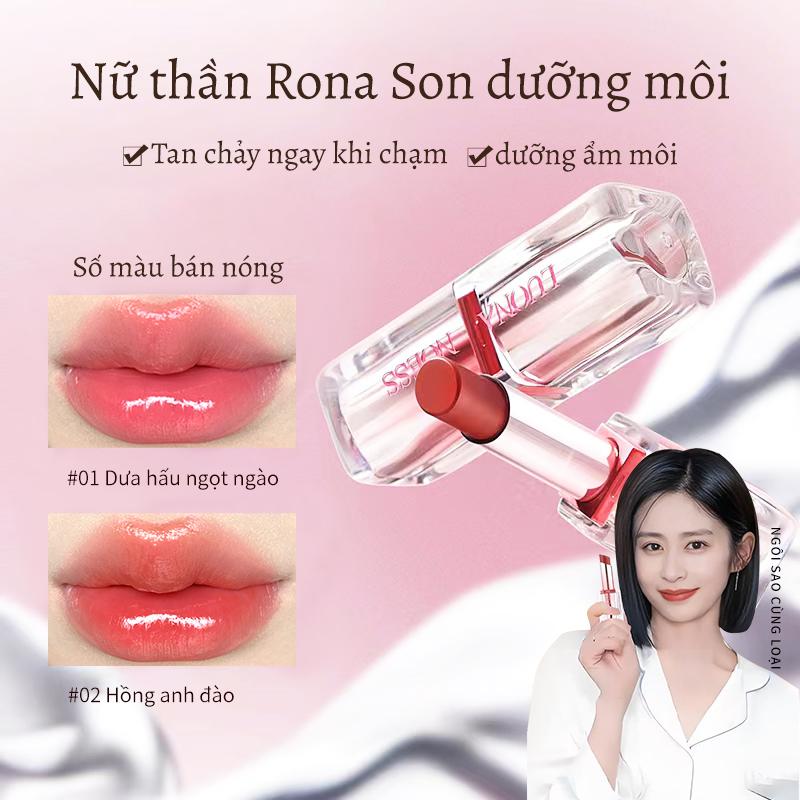  【HOT SALE Son Dưỡng Môi Đổi Nhiệt Độ Macaroon Nữ Thần Lona Dưỡng Ẩm Cấp Nước Làm Mềm Đường Viền Môi Màu Lâu Trôi Làm Sáng Màu Môi  Giảm Giá Đặc Biệt  